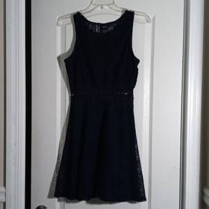 Navy patterned dress